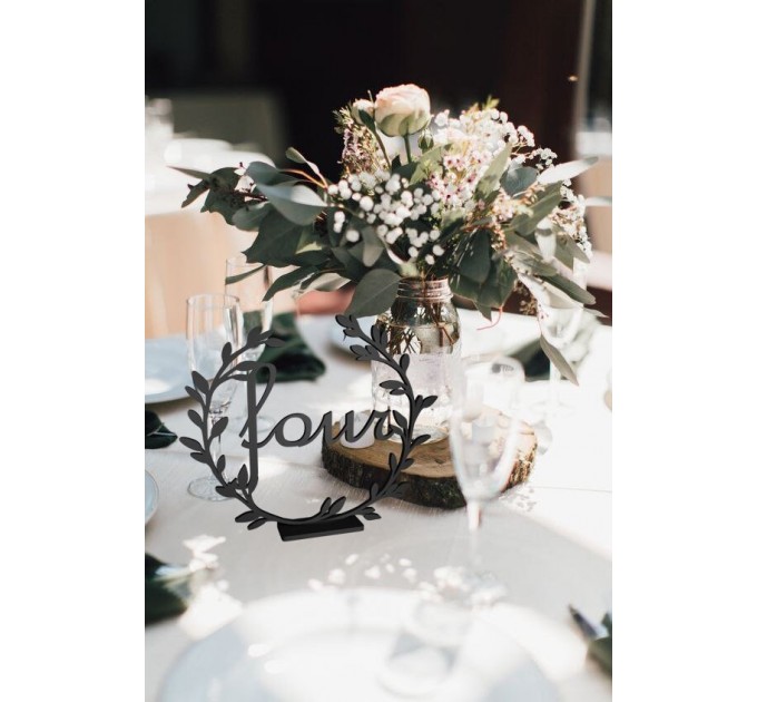 Floral Table Numbers